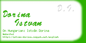 dorina istvan business card
