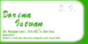 dorina istvan business card